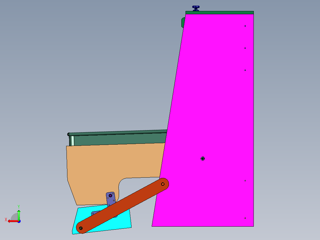 学习学生书桌床一体折叠桌后视图