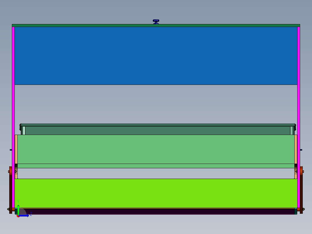 学习学生书桌床一体折叠桌左视图