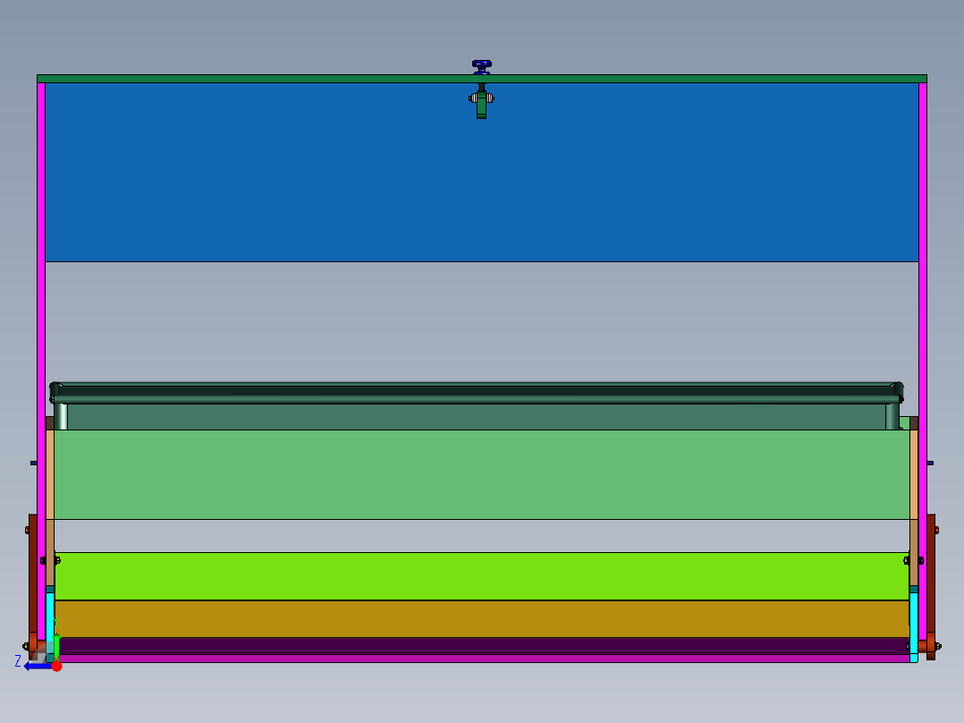 学习学生书桌床一体折叠桌右视图