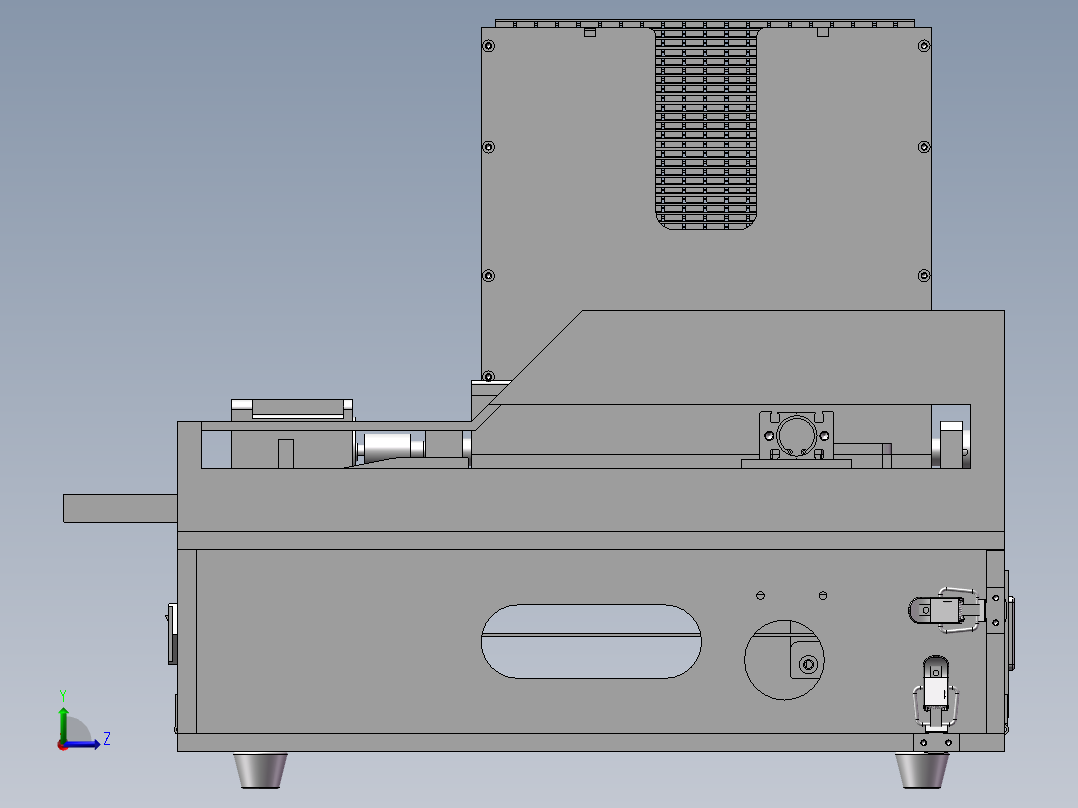 电子元件自动上料机左视图
