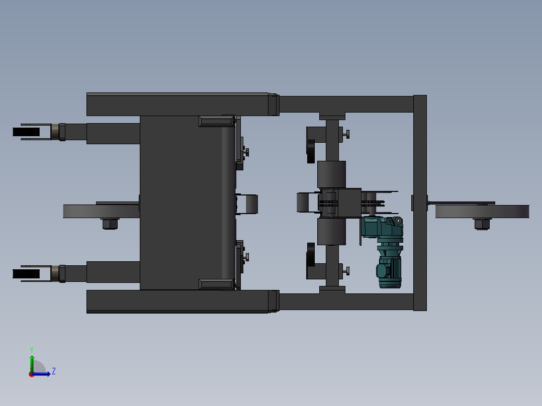 3M一字封箱机左视图