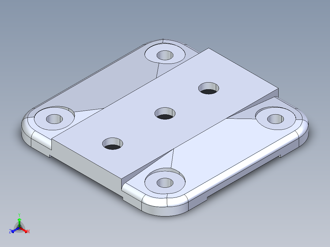 型材-KJN 135X135 BASE PLATE 3842516175正等轴测图