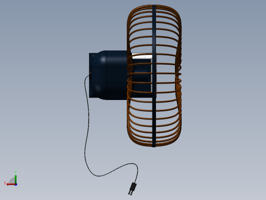 带电线的风扇后视缩略图