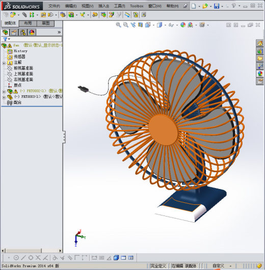 带电线的风扇缩略图