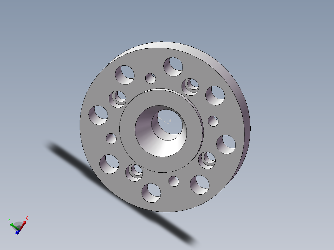 Q343-法兰机械加工工艺及车外圆夹具设计主视图