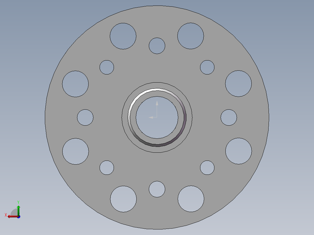 Q343-法兰机械加工工艺及车外圆夹具设计后视图