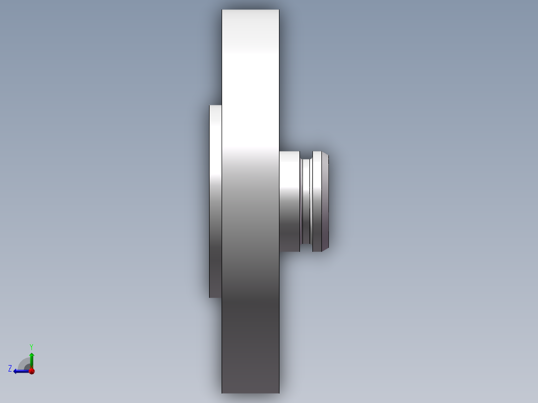 Q343-法兰机械加工工艺及车外圆夹具设计右视图