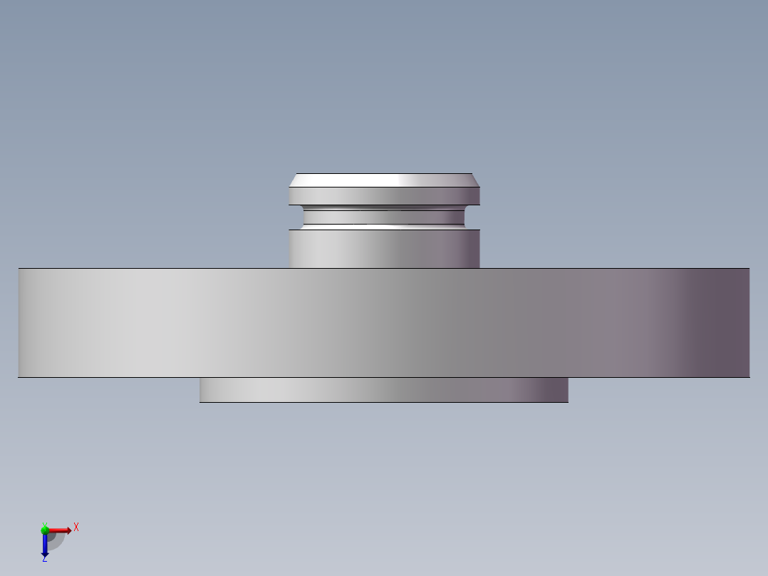Q343-法兰机械加工工艺及车外圆夹具设计俯视图