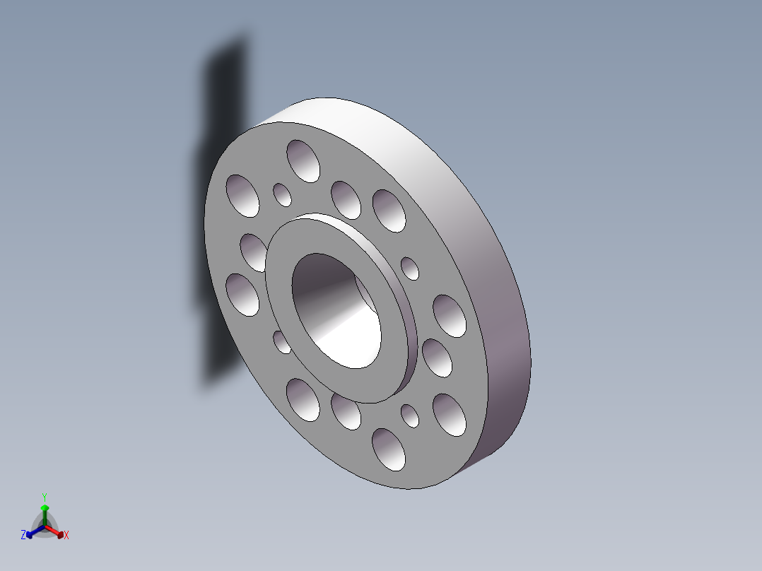 Q343-法兰机械加工工艺及车外圆夹具设计正等轴测图