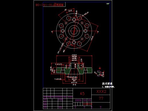 Q343-法兰机械加工工艺及车外圆夹具设计缩略图