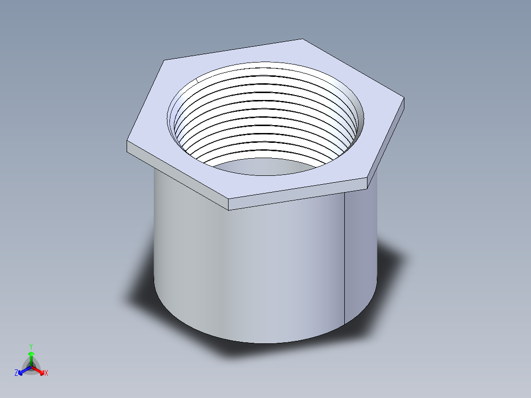 聚氯乙烯配件17-Sch80_ReducerBushing_FPTxSPIG_838-212_1.5in x 1.25in主视图