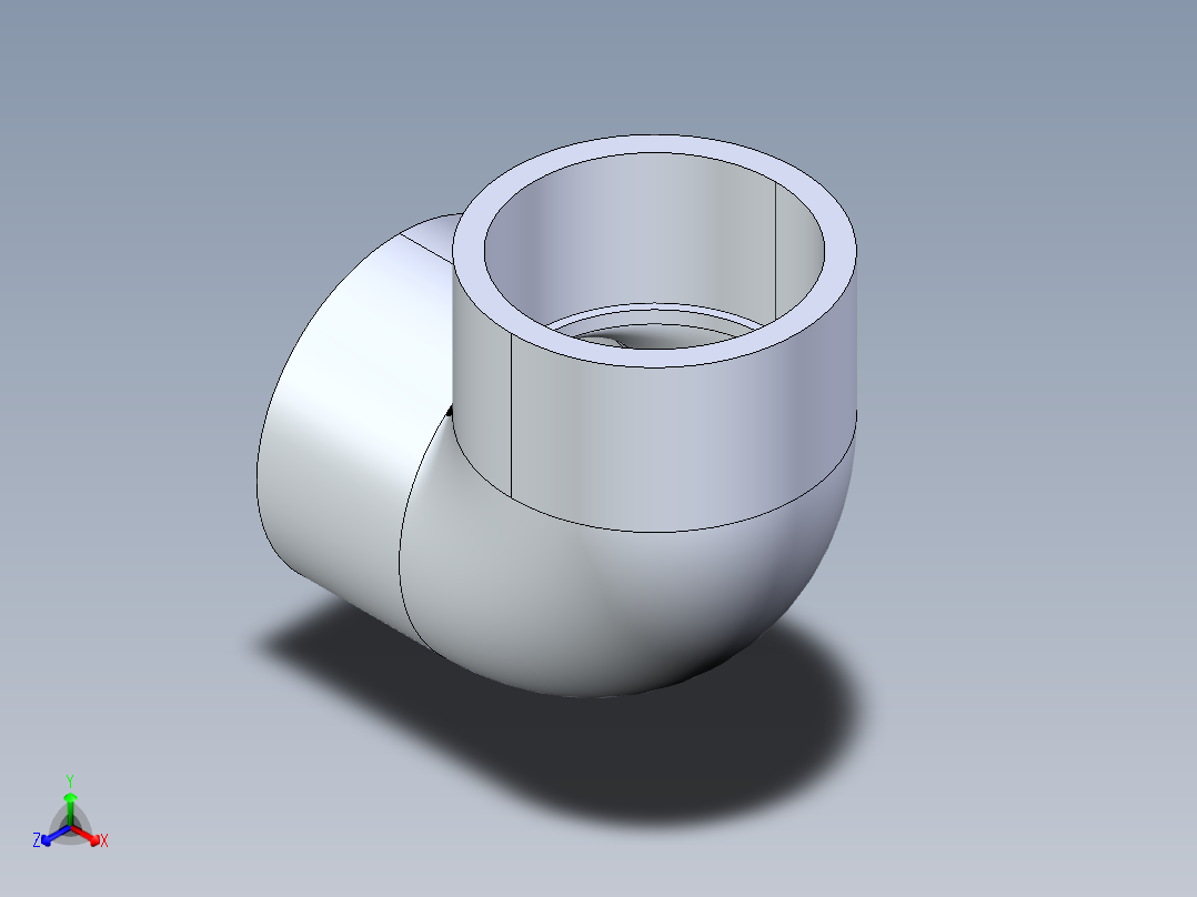 CPVC管件05-Sch80_90Elbow_SxS_9806-030 _3in主视图