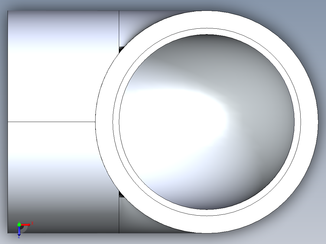 CPVC管件05-Sch80_90Elbow_SxS_9806-030 _3in俯视图