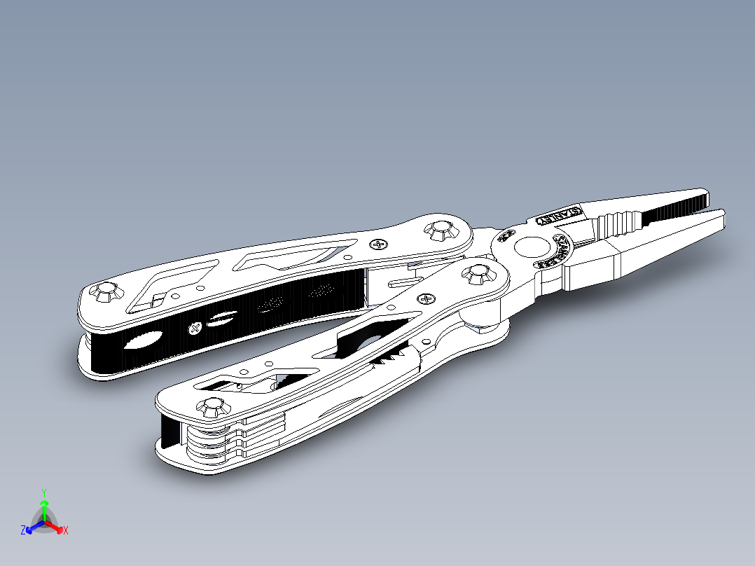 钳子 (30)正等轴测图