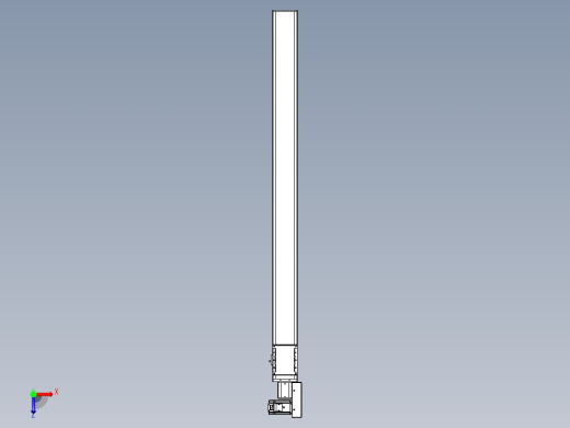 同步带全封闭直线模组TPA-HCB-105D-90-L1350-MR-Y-P20-N3俯视缩略图