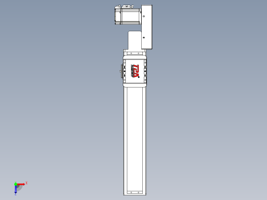 同步带全封闭直线模组TPA-HCB-85D-90-L350-ML-Y-P20-N3俯视缩略图