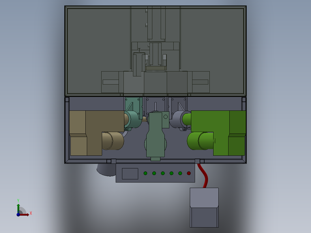 五轴钻床前视图