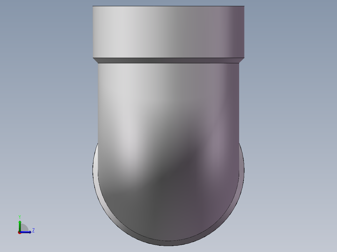 弯头-90°等径 DN8左视图