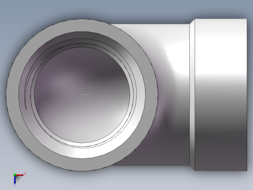 弯头-90°等径 DN8俯视缩略图