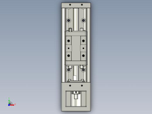 直线模组LHK60C-150A1-F0设计图纸前视缩略图