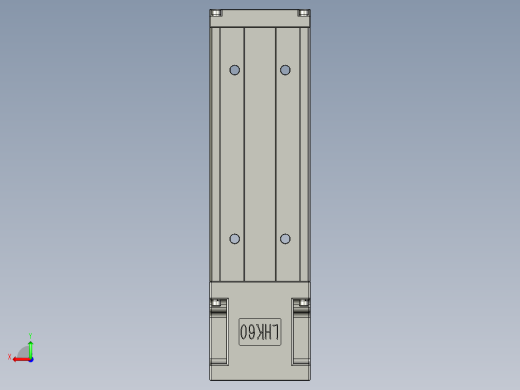 直线模组LHK60C-150A1-F0设计图纸后视缩略图