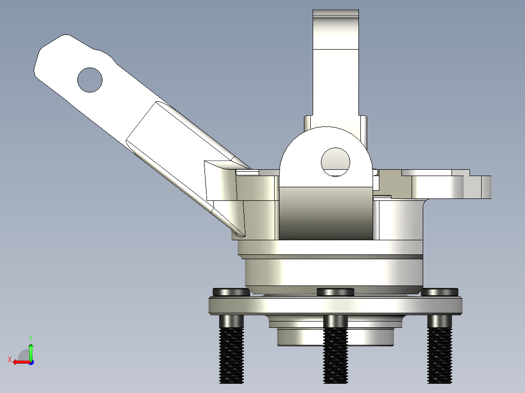 设计了三菱兰瑟柯尔特20013d型汽车前制动系统包括4x100轮轴后视图
