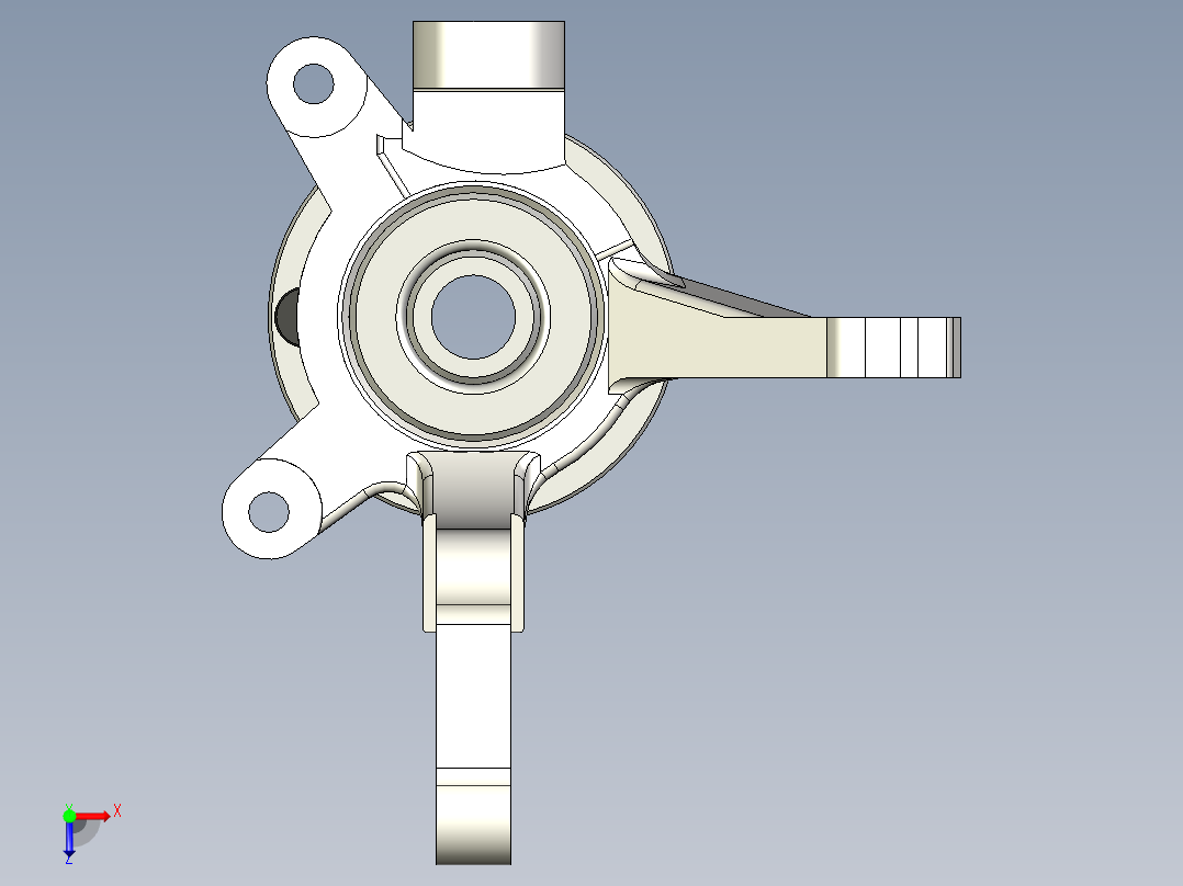 设计了三菱兰瑟柯尔特20013d型汽车前制动系统包括4x100轮轴俯视图
