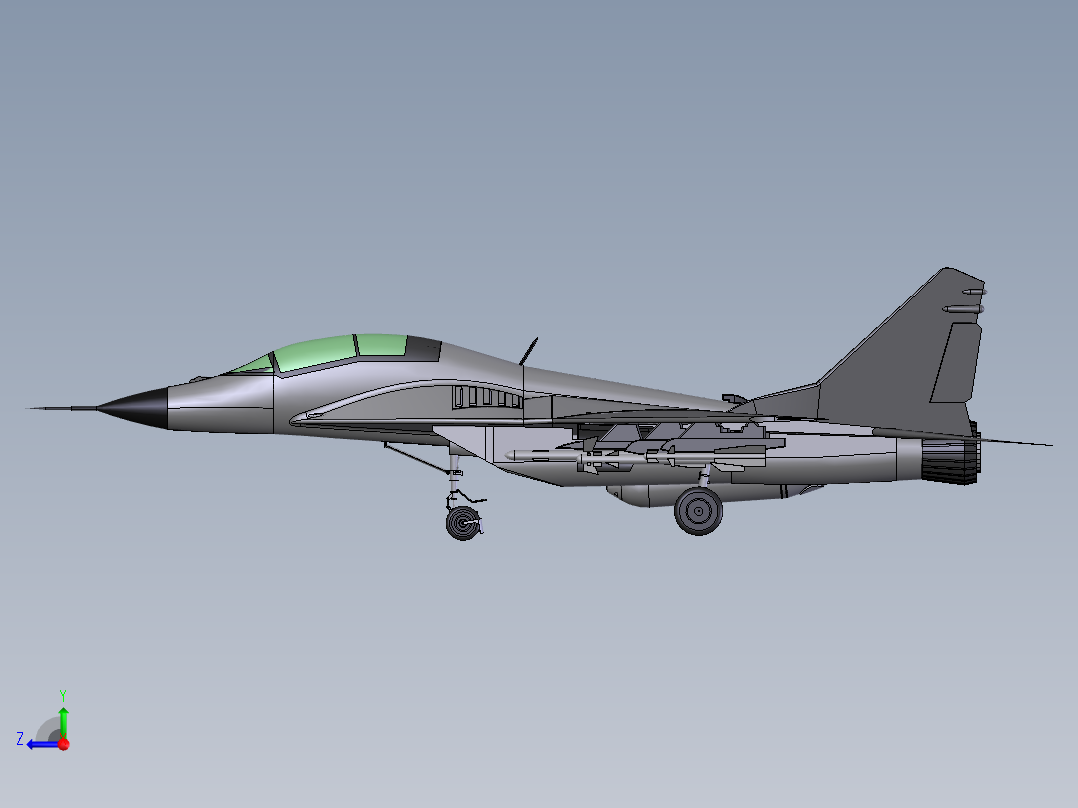 98米格SW设计右视图