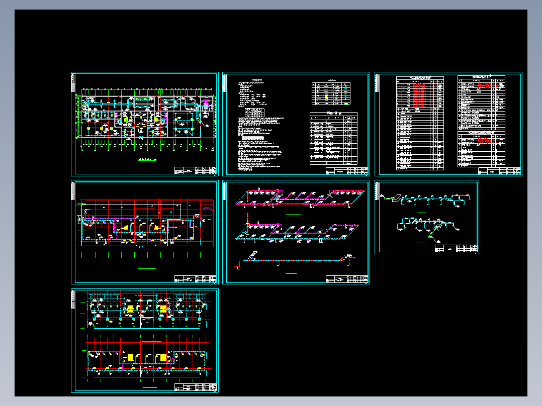 办公楼及浴室通风空调图