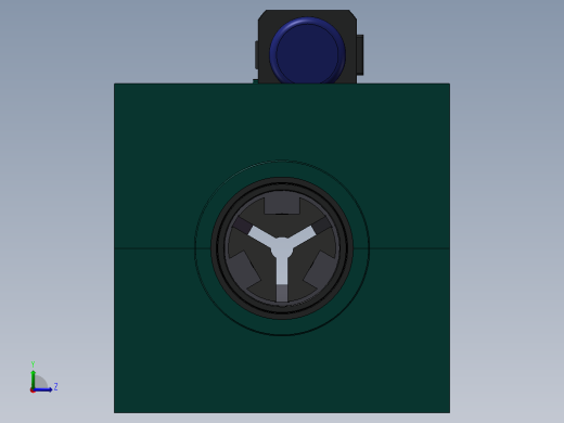 夹紧和自动转位单元左视缩略图