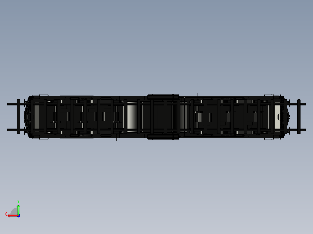 电力机车后视图
