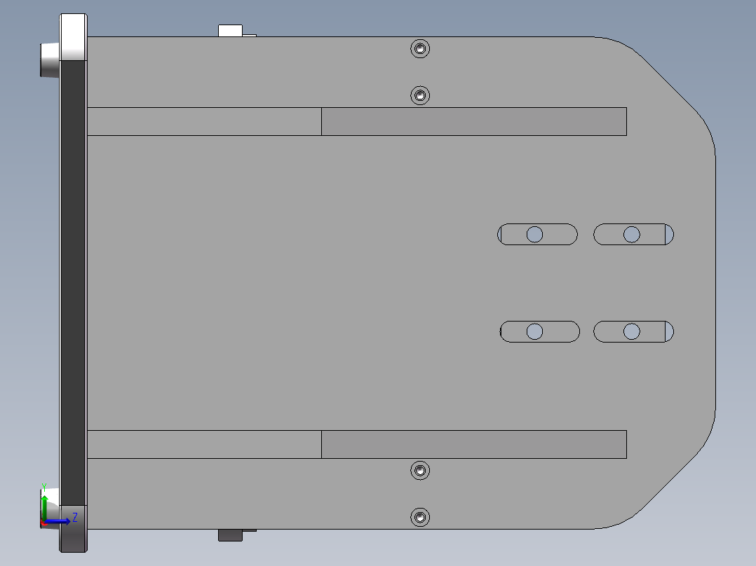 涂胶固定工装左视图