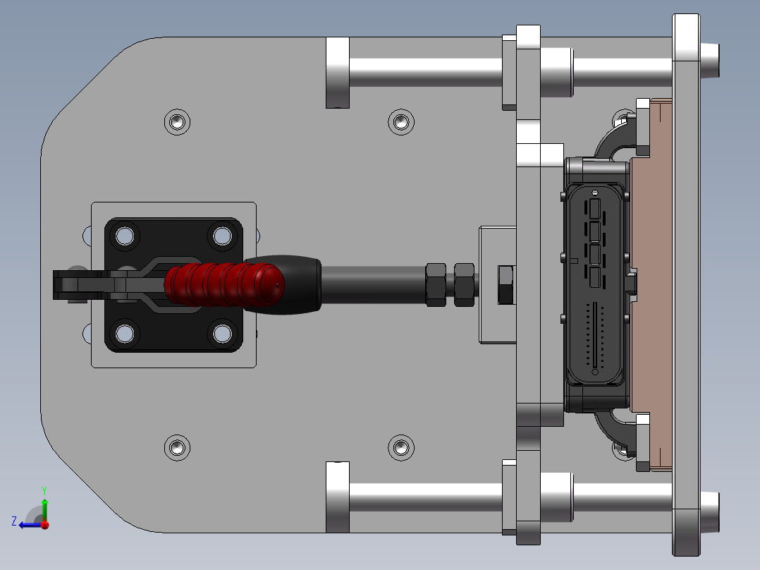 涂胶固定工装右视图