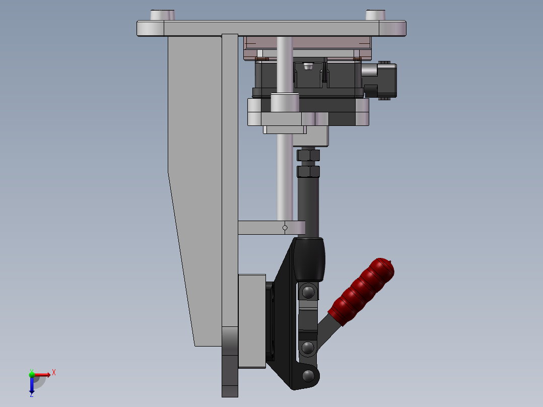 涂胶固定工装俯视图