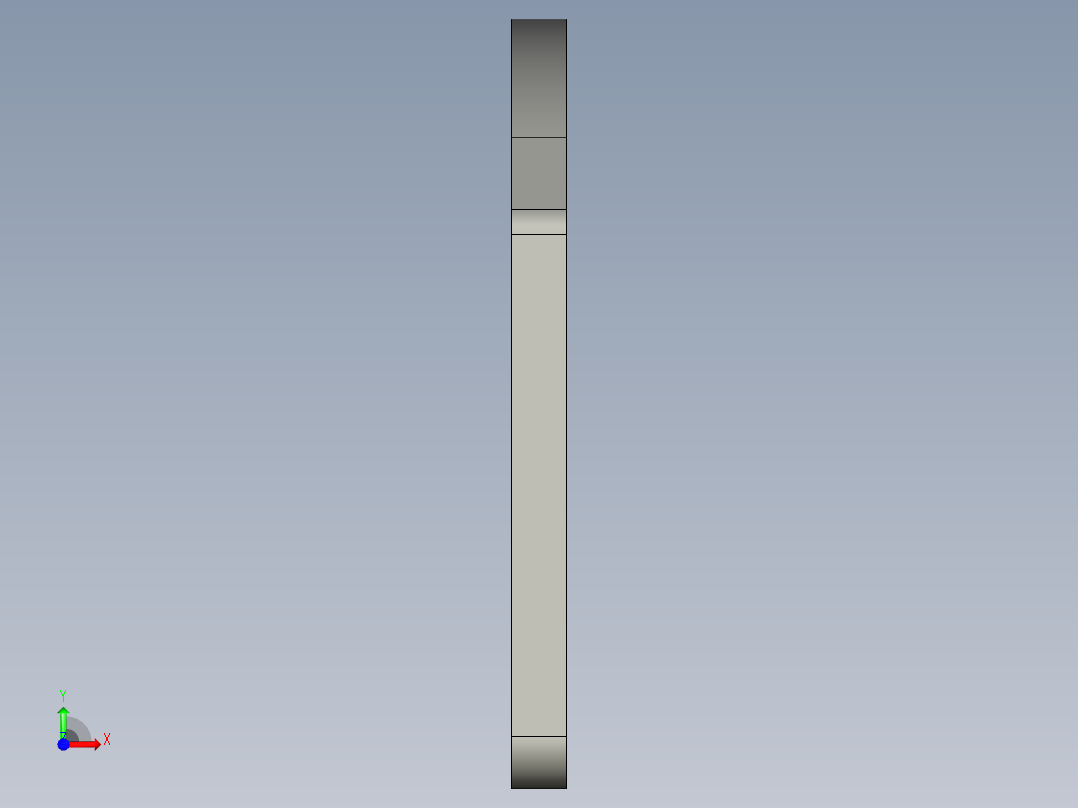 基恩士S-P01bracket_kc图纸模型前视图