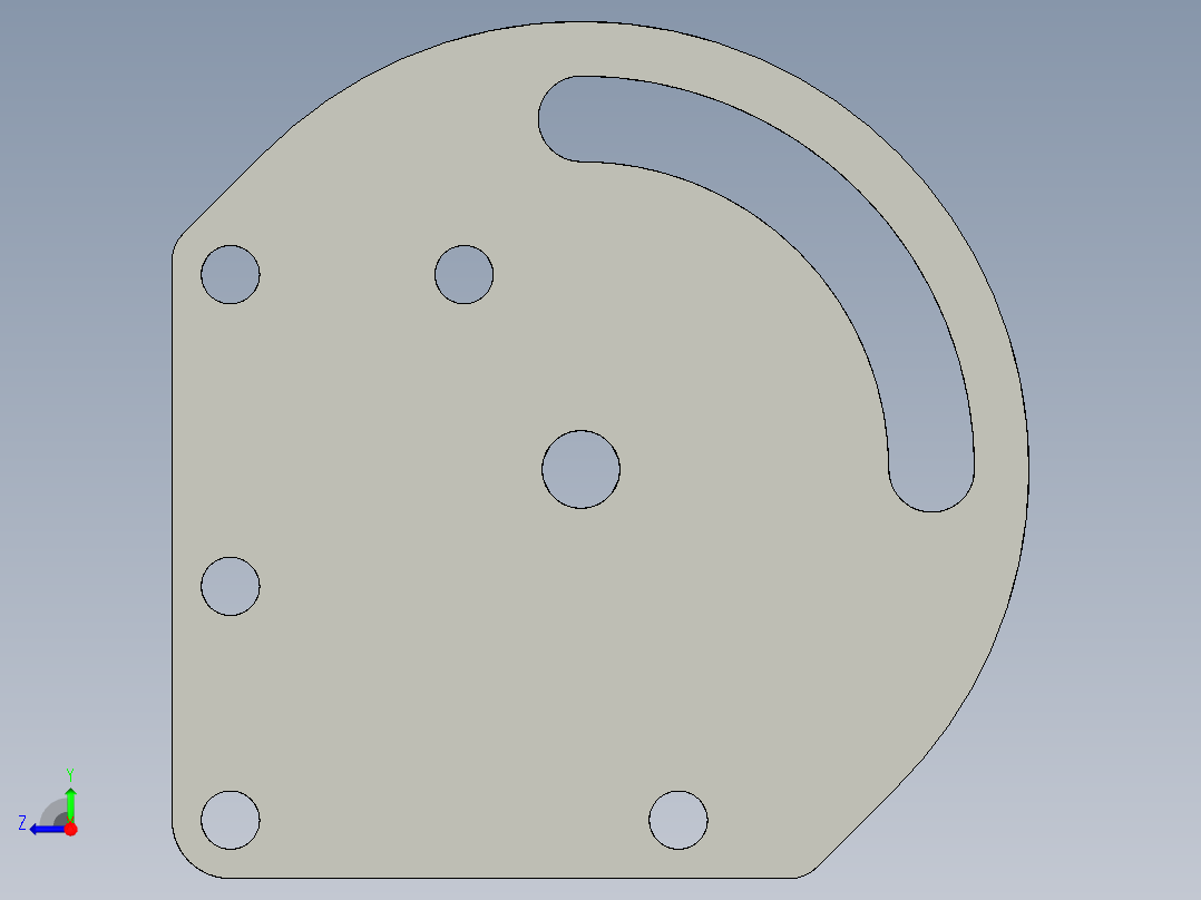基恩士S-P01bracket_kc图纸模型右视图