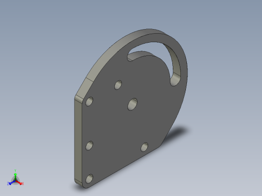 基恩士S-P01bracket_kc图纸模型正等轴测缩略图