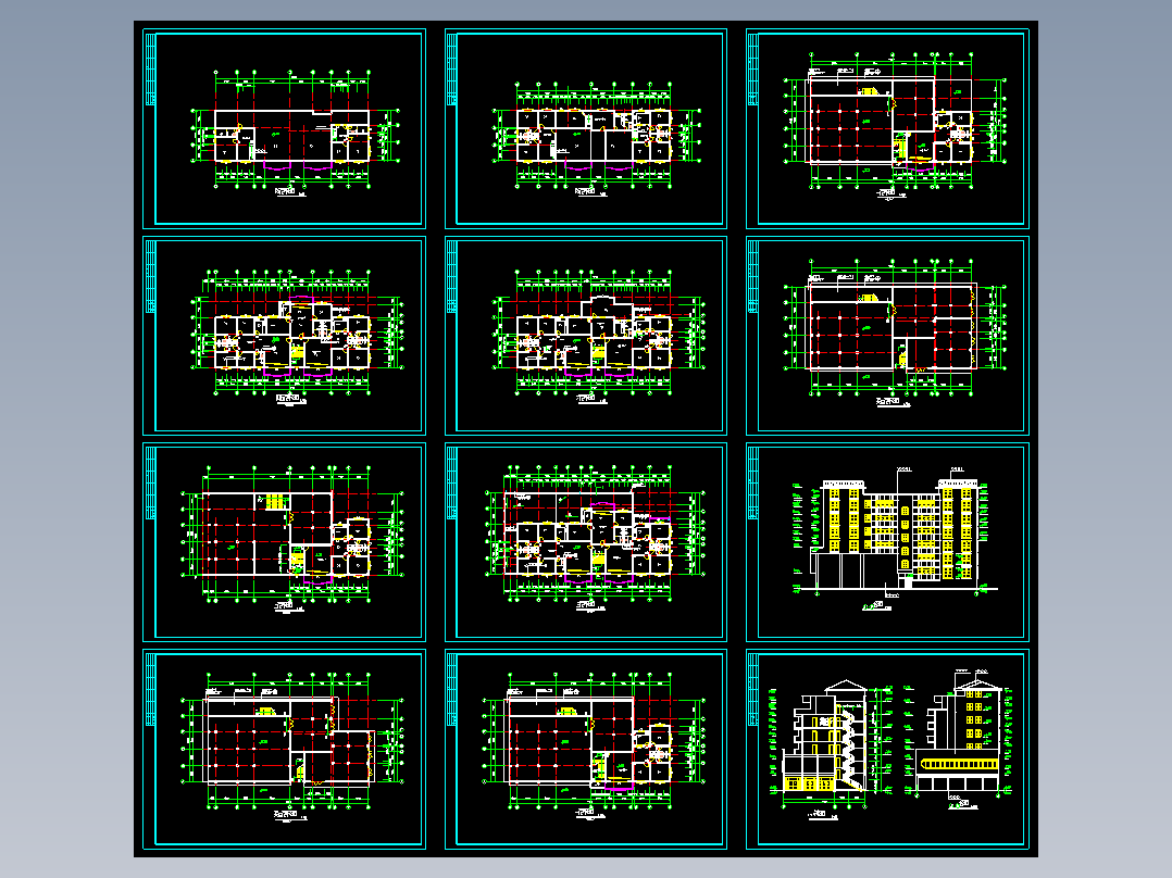 蝴蝶园住宅楼施工图
