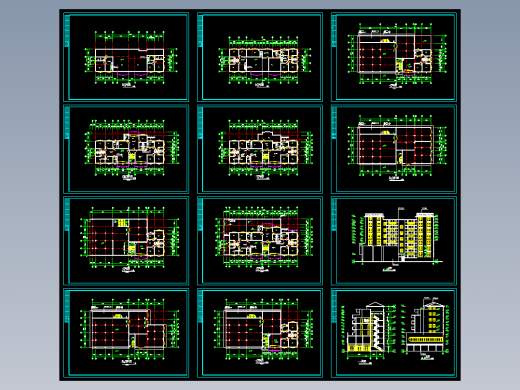 蝴蝶园住宅楼施工图