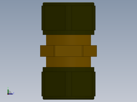 管件接头、螺纹接头、三通(60)左视缩略图