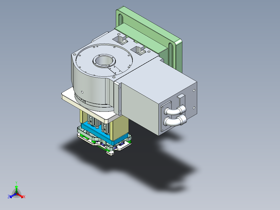 X1-CNC6笔记本CNC工装夹具三维模型-01-22主视图