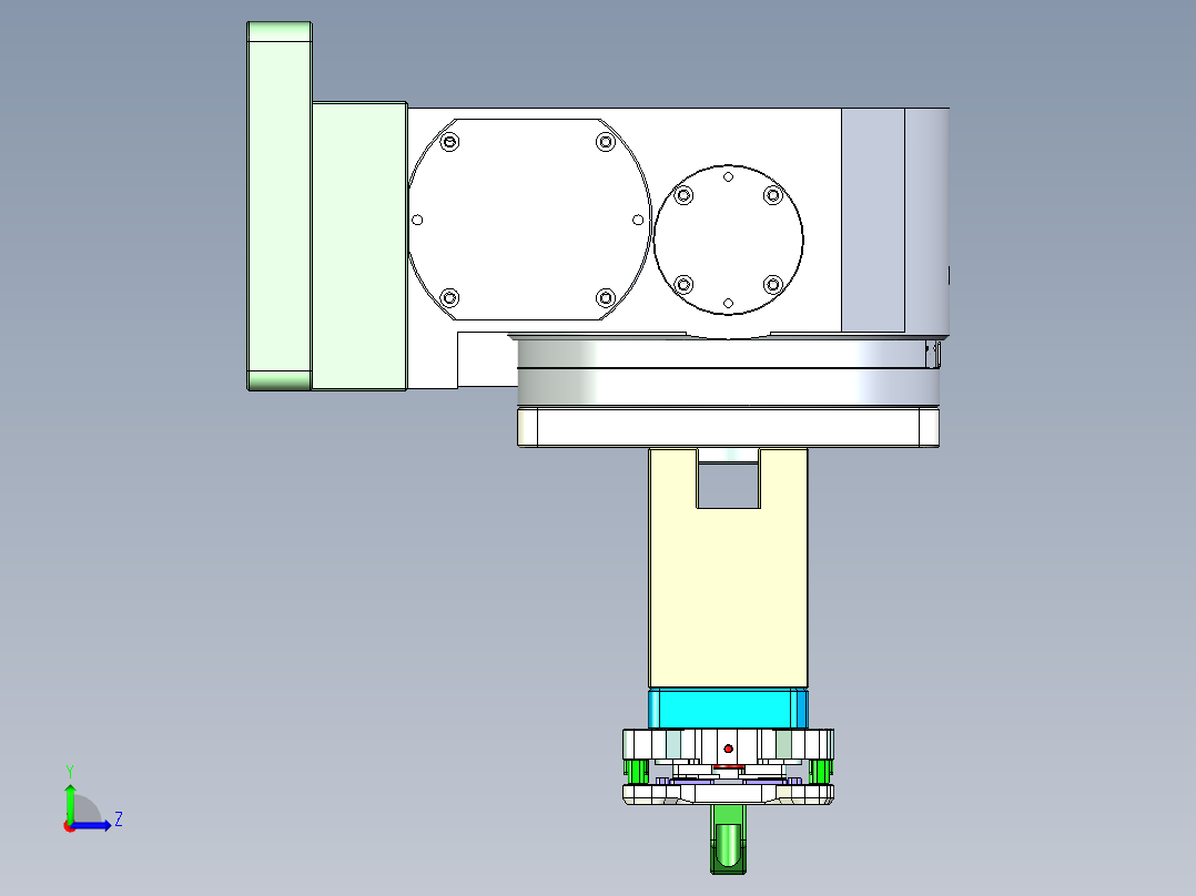 X1-CNC6笔记本CNC工装夹具三维模型-01-22左视图