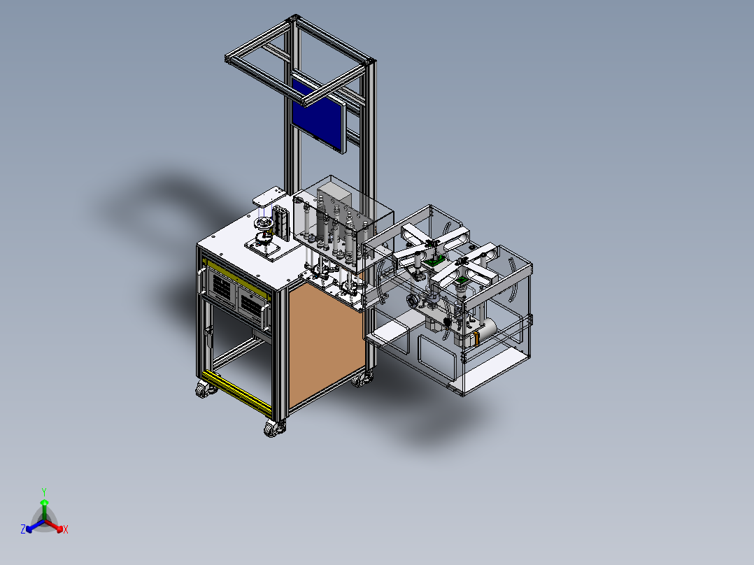 耐久测试台sw20可编辑正等轴测图