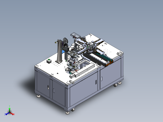 半自动贴胶下料机sw16可编辑正等轴测缩略图