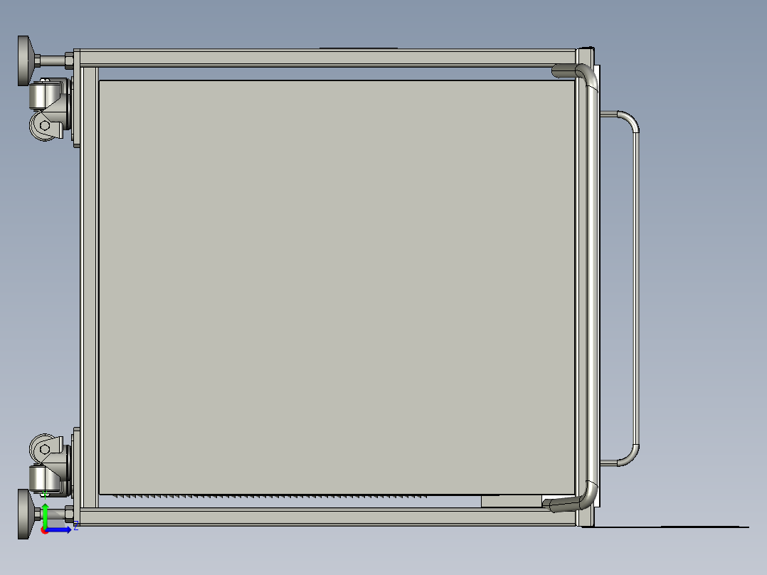 餐具回收车左视图