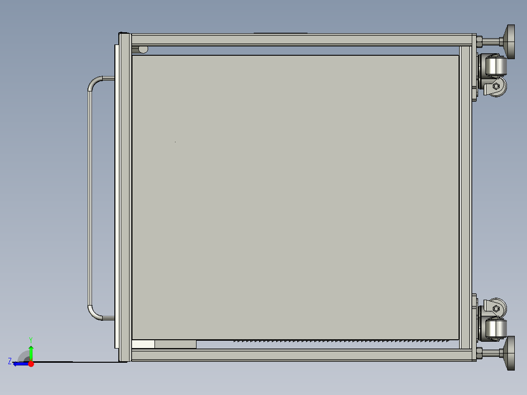 餐具回收车右视图