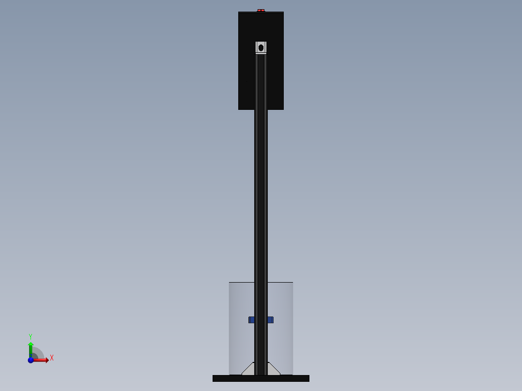 搅拌机器前视图