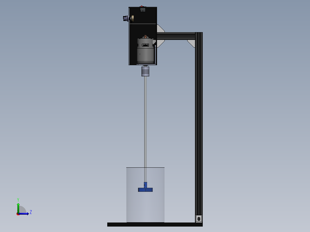 搅拌机器左视图