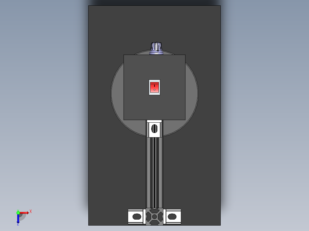 搅拌机器俯视图