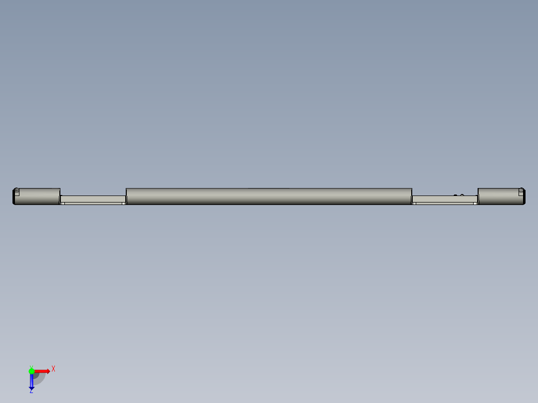 锻压笔记本C壳铣键盘框UG程序模型俯视图